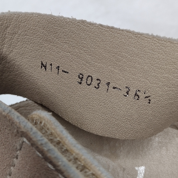 Pedro Garcia Libby Women's Suede Leather Mid-Heel Crisscross Heels Sz 6 - Picture 12 of 14